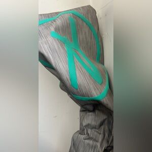 Gray and Teal vertical ski bag